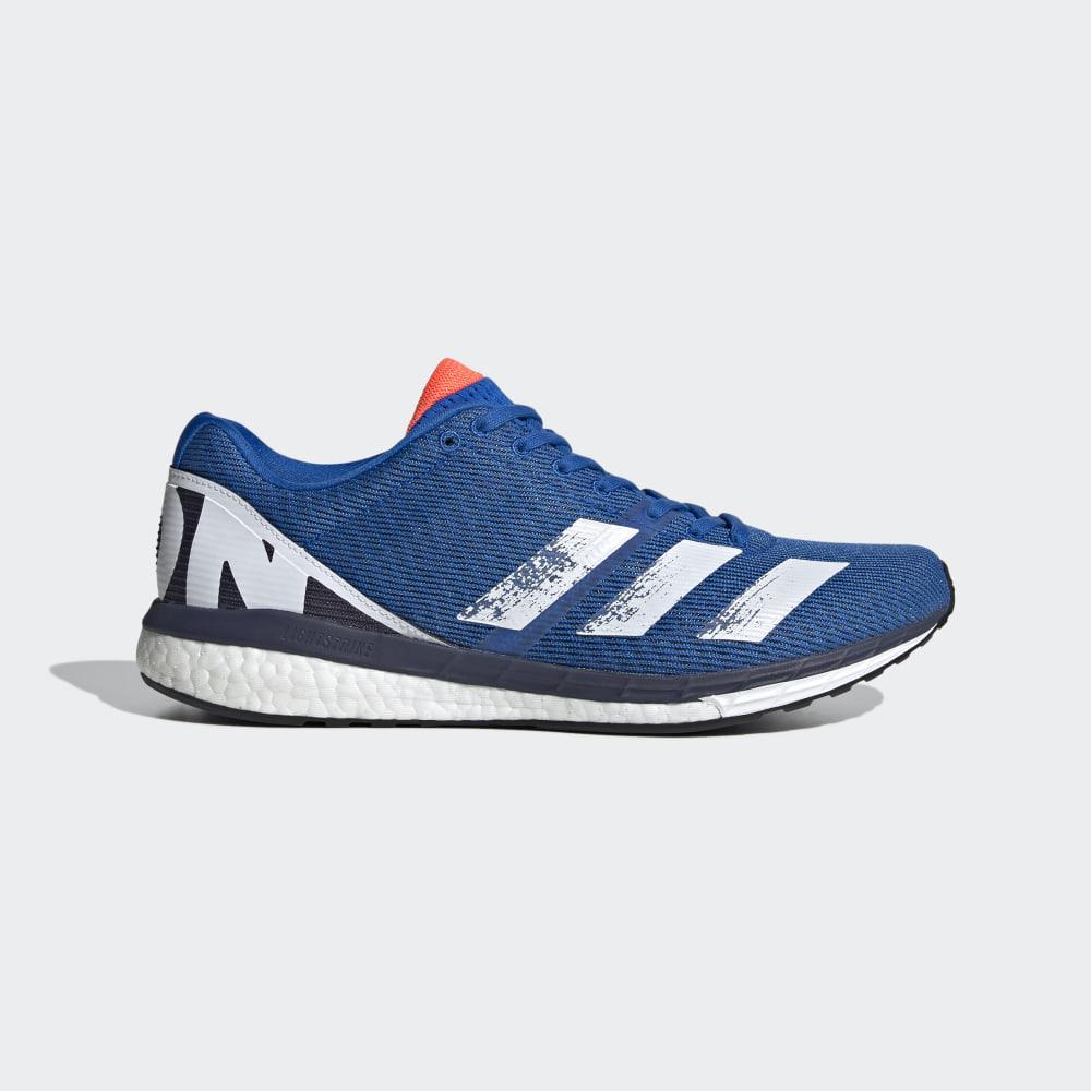 Adidas Men's Adizero Boston 8 Running Shoes Blue/White/Blue Ireland EG7895